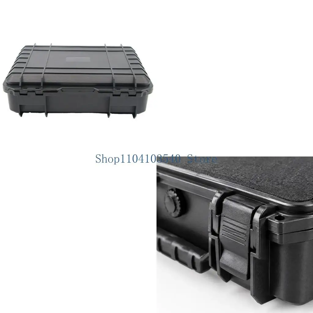 02DC Equipment Carrying Case with Contoured Upper Lining, Customizable Lower Insert, Black Polypropylene Shell and Two Closures