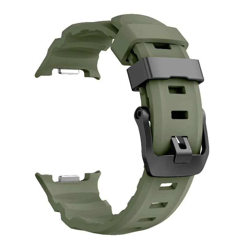 オリジナルトレイルシリコンストラップサムスンギャラクシーウォッチ 8 44/40 ミリメートルスポーツソフト通気性ブレスレットギャラクシーウォッチ 8 クラシック 46 ミリメートル