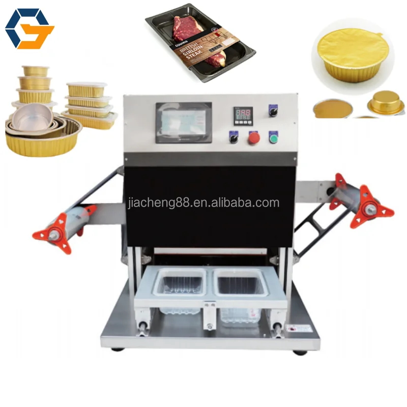 Desktop Gas Flush Tray Sealing MAP Machine Nitrogen Filling Machine For Fast Food Film Case Tray Sealer