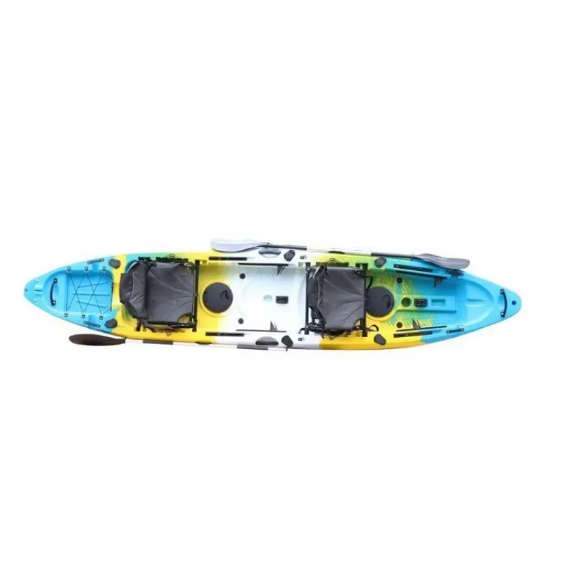 

2-Person Tandem Ocean Fishing Kayak, Sit-On-Top Pedal Drive Boat