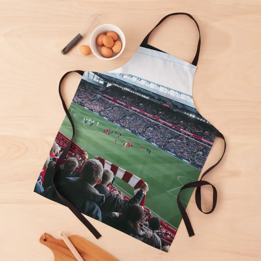 Anfield stadium before the match Apron kitchen gadgets Manicurists Bib For Kitchen waiter Apron