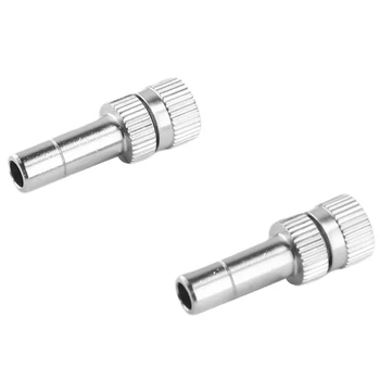 미스트 깍지 빠른 연결 안개 분무기 스프레이 노즐, 원예 관개 부품, 0.15 ~ 0.8mm, 6mm, 10 개