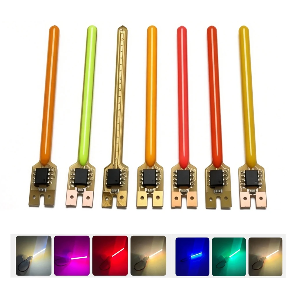 10PCS LED Meteor Shower Flowing Water Lamp DC3V 59mm 70mm LED COB Filament Diodes Parts Incandescent Light Accessories Decor