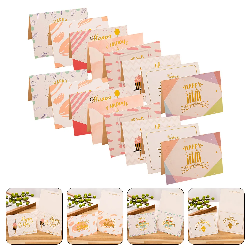 

80pcs Greeting Women Blessing Greet Cards Cards Bulk Gift Card Paper Card Birthday Party Birthday Supplies Favors