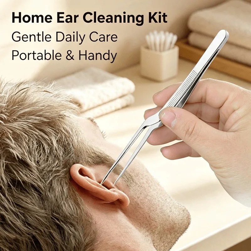 Stainless Steel Ear Wax Cleaning Tool, Ergonomic Ear Spoon Ear Pick, Anti-rust Polished Surface For Indoor And Outdoor Ear Care