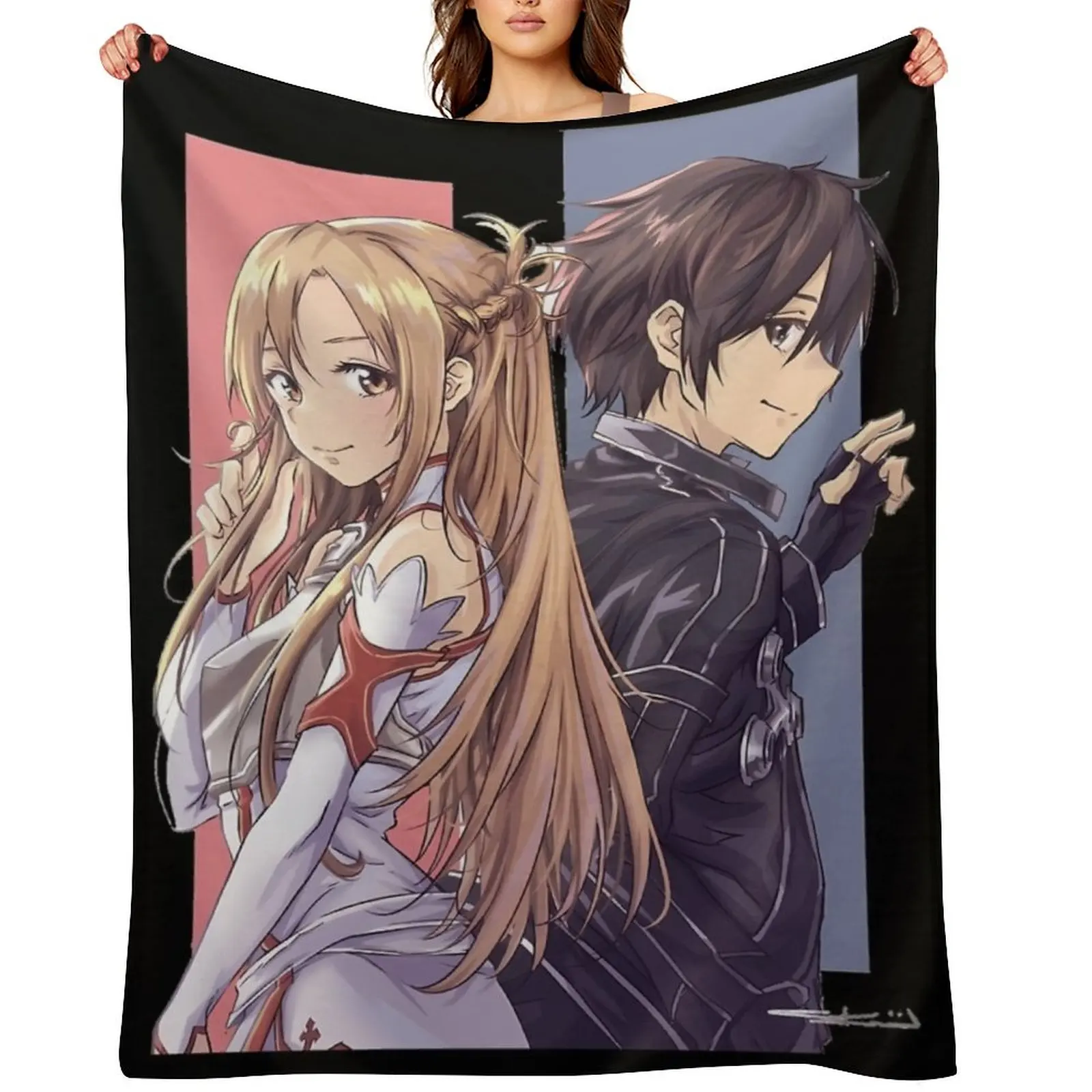 

Asuna Throw Blanket Stuffeds Furrys Bed covers For Sofa Thin Blankets