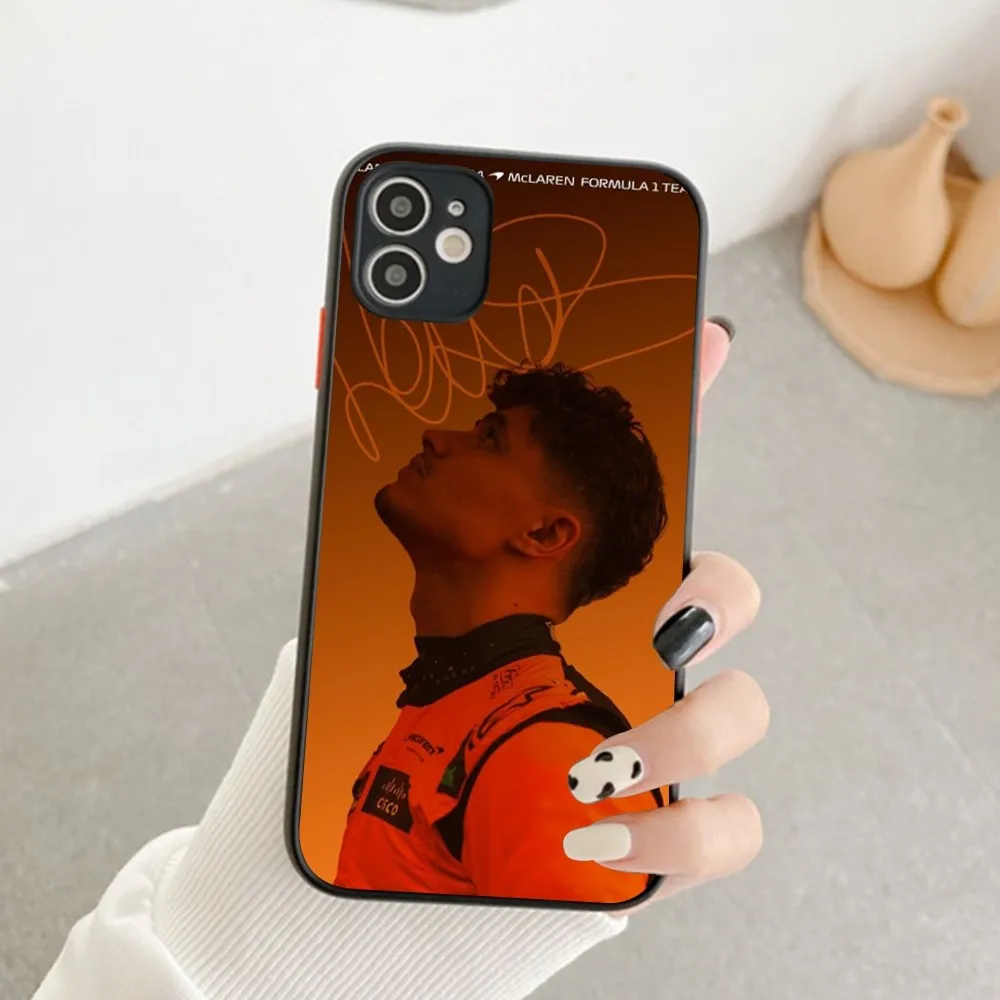 F1 Formula 1 L-Lando N-Norris Phone Case For IPhone 14 11 12 13 Mini Pro Max 8 7 Plus X XR XS MAX Translucent Matte Cover