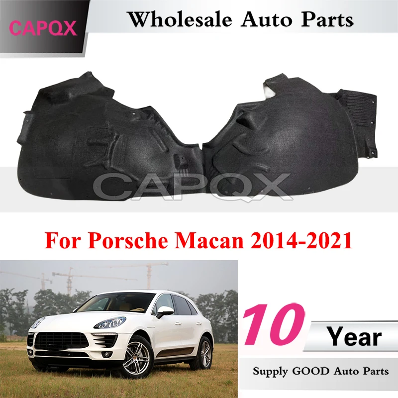 

CAPQX Front Fender Lined Mudguard For Porsche Macan 2014-2021 Front Wheel Mudguards Lined 95B809961D 95B809962D