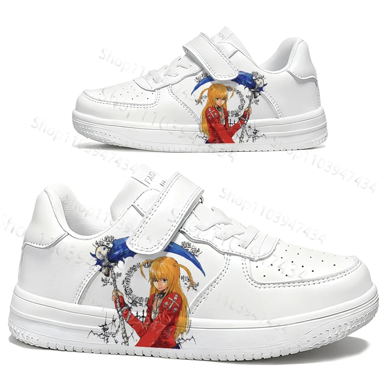 

DEATH NOTE Pattern Design Youth student Children Board shoes boys girls Slip-resistant durable White series shoes