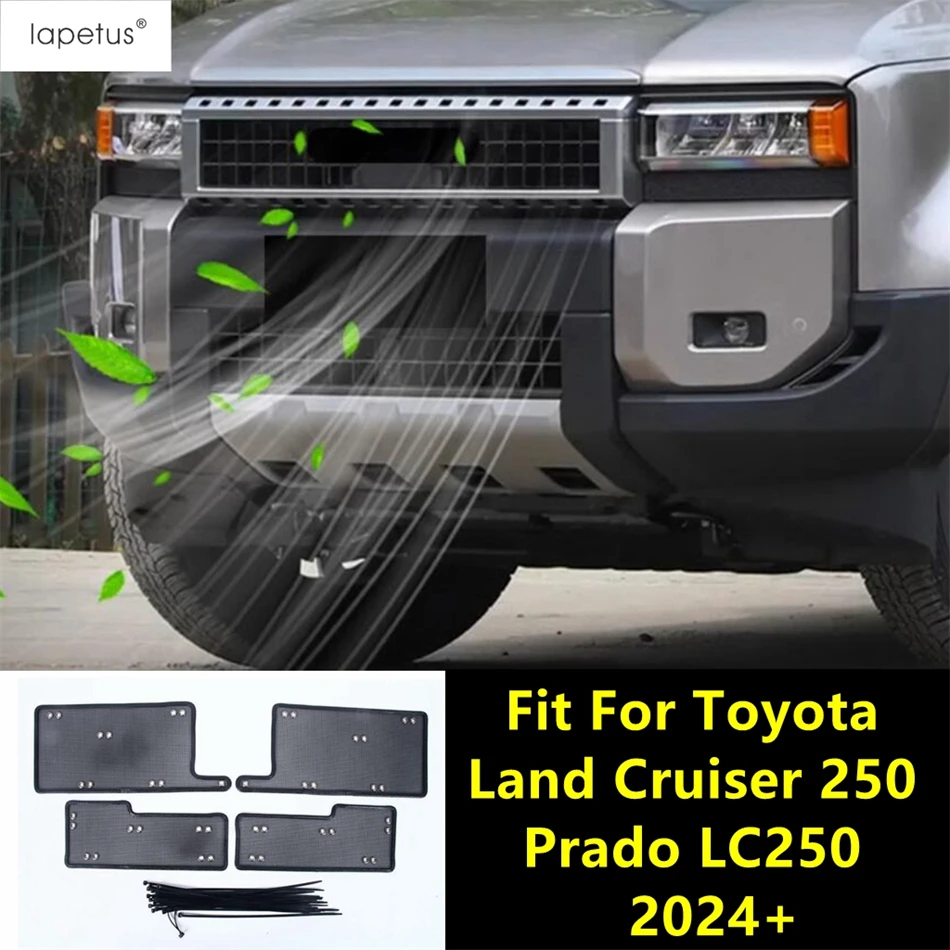 

Car Insect Screening Mesh Front Grille Insert Net Protection Kit Accessories For Toyota Land Cruiser 250 Prado LC250 2024 2025