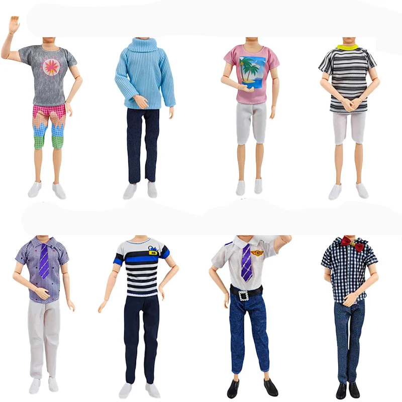 Male Doll Clothing Set Fashion Casual Wear Handmade Clothes Outfit Casual Wear For 29CM Ken Prince Doll Accessories DIY Toys Ma