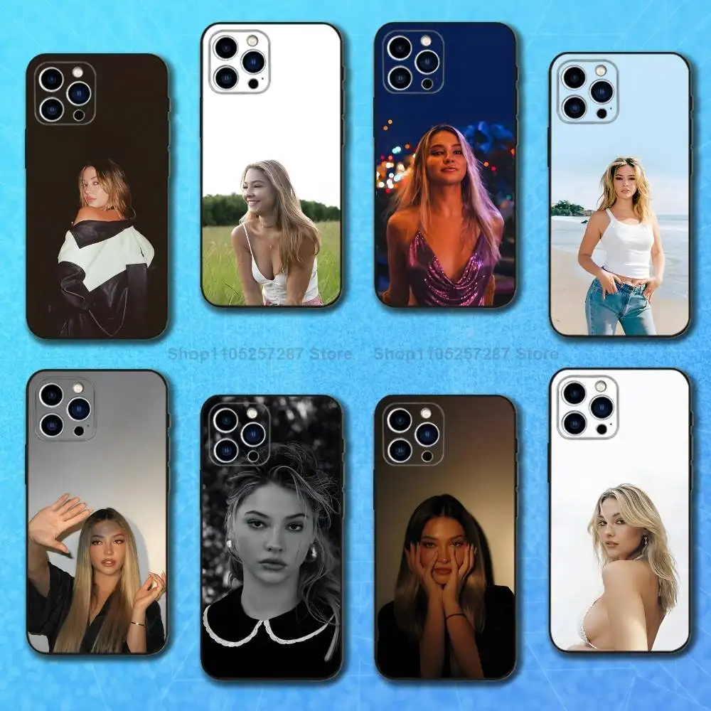 

Actor M-Madelyn C-Cline Cute For iPhone 13,17,11,12,16,14,15,Plus,Pro Max,XS,X,XR,SE,Mini,8,7,Soft Silicone Black Phone Case