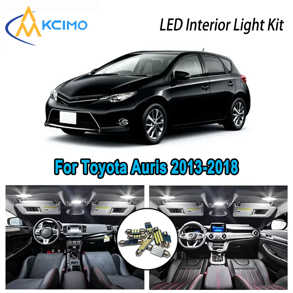 

High-Quality LED Interior Kit for Toyota Auris 2013-2018 2014 2015 2016 2017 Premium Error-Free Dome Map Trunk Automotive Lamps
