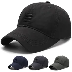 Hat Men's Baseball Cap European and American Fashion Spring and Autumn Sun Hat Simple Black Summer Casual Cap Men's Sports  Hat