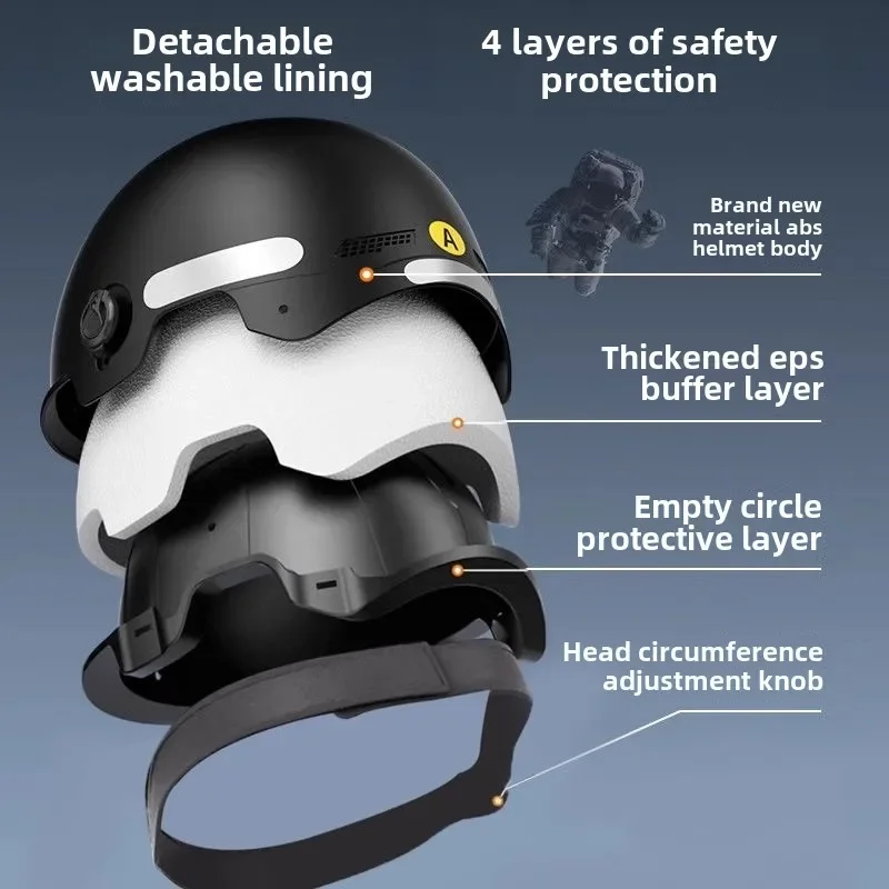 Kask rowerowy z certyfikatem 3C, męski i damski, dla dorosłych i dzieci, z motywem kreskówkowym, na rower elektryczny, motocykl, kask otwarty z goglami.