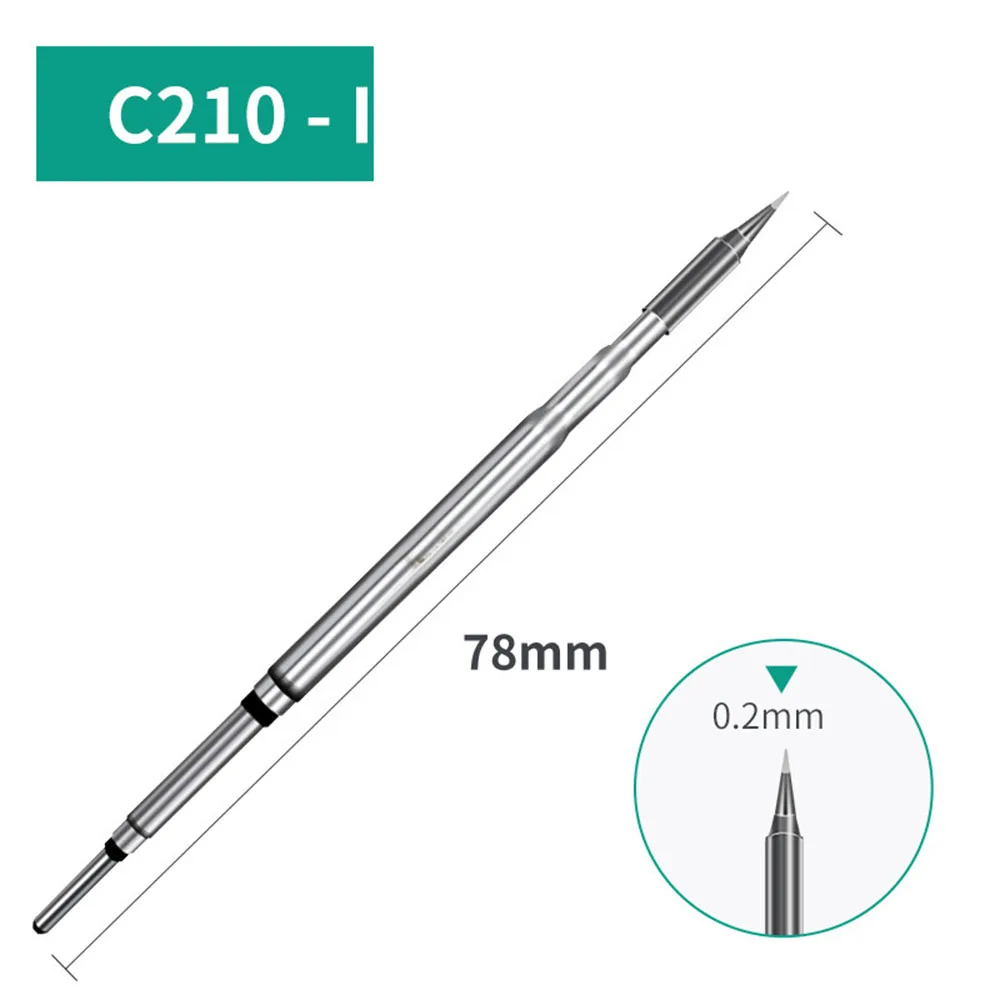 Puntas de soldadura C210, núcleo de calentamiento de hierro sin plomo para JBC Sugon Aifen T210 T26 A9, estación de soldadura