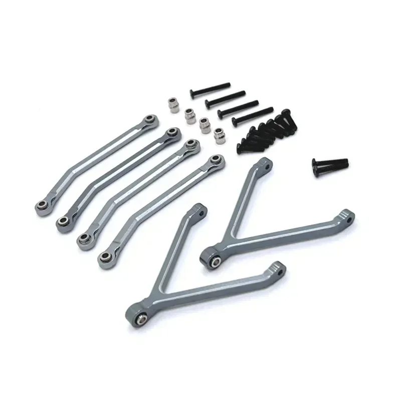 Atualização e remontagem de metal, processo CNC, eixo do chassi, ligação fixa para peças de carro FMS 1/24 Xiaoqi FCX24 RC