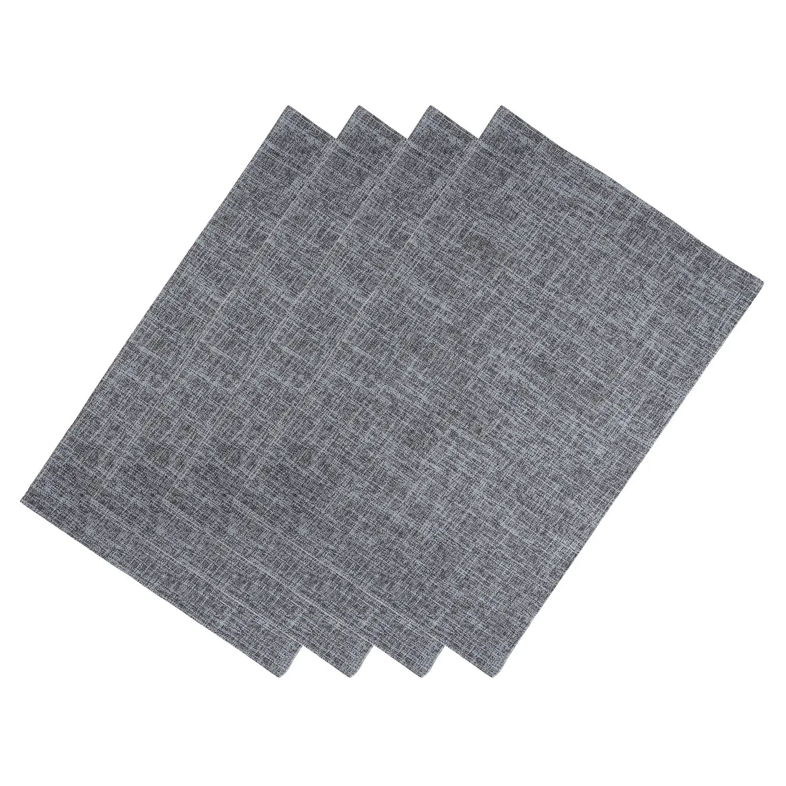 4Pcs Elegant Polyester Placemats Washable Heat Resistant Double Sided Table Mats for Daily Use Holiday Party Decor