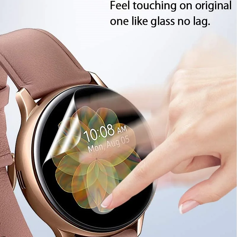 10PCS pelindung layar hidrogel TPU untuk Garmin Vivoactive 4 / Vivoactive 4S jam tangan pintar HD jernih lembut lapisan pelindung