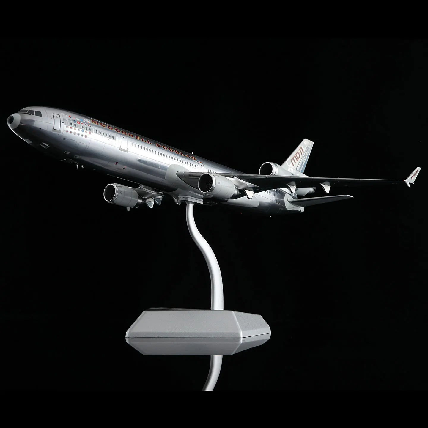 L2105 طائرة قابلة للجمع هدية أجنحة SQ 1:200 ماكدونيل دوغلاس MD-11 [لون المنزل[ نموذج طائرة دييكاست N111MD