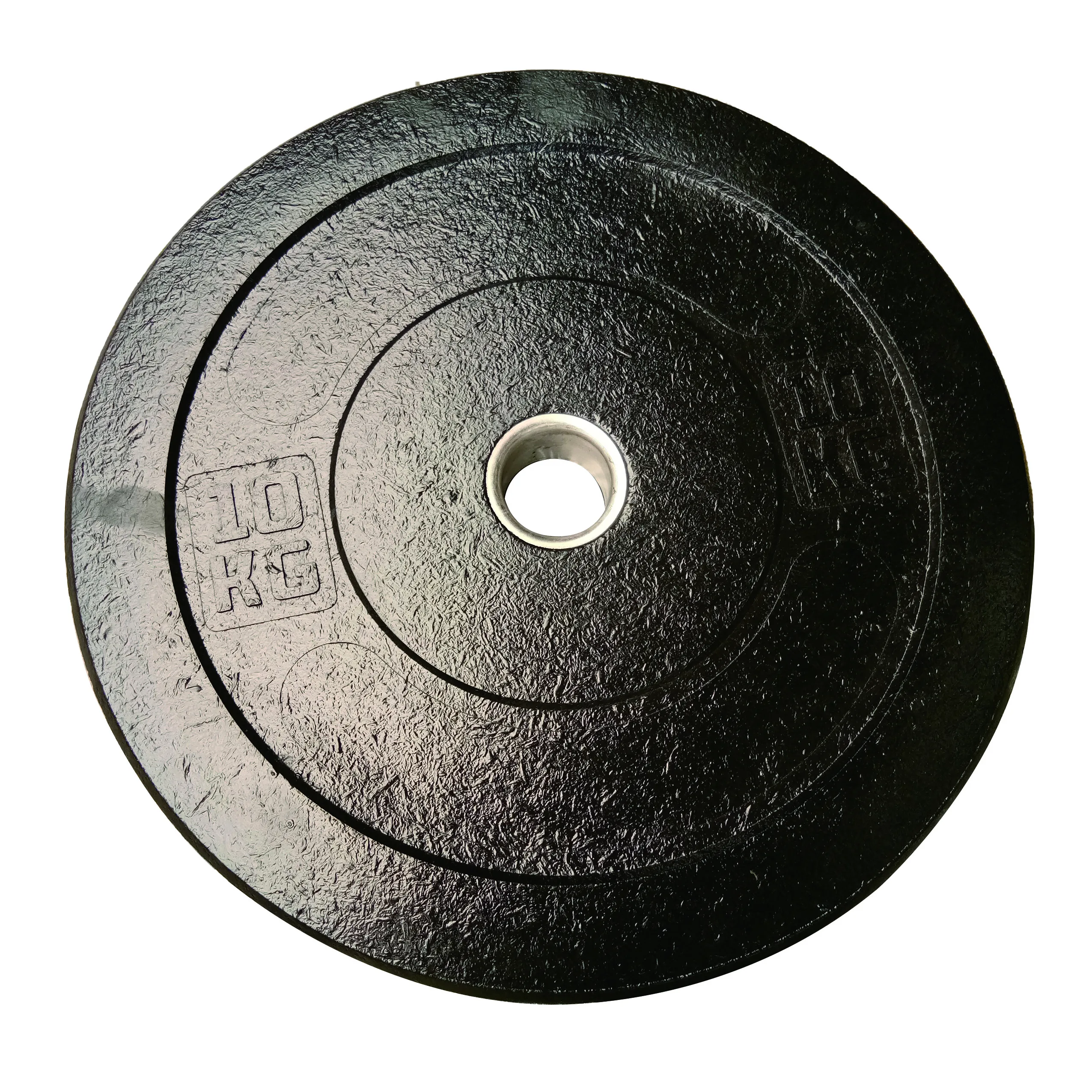 Equipo de gimnasio Placas de pesas de alta temperatura Fitness Juego de discos de barra de 45 lb Placas de pesas de parachoques de goma recubiertas de 20 kg y 45 libras