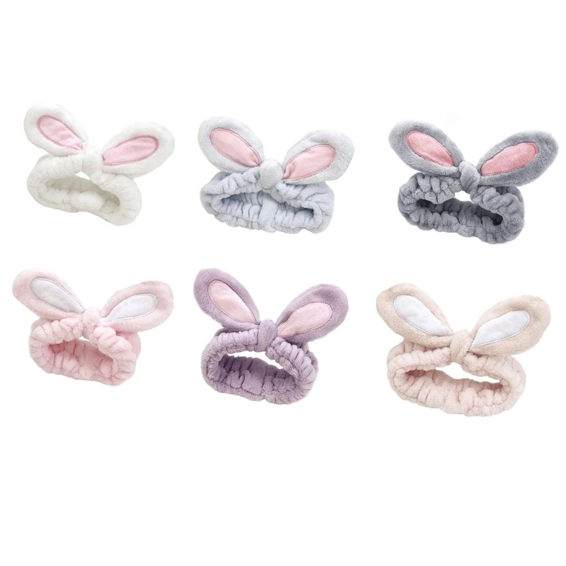 Rabbit Hairband Bunnys Hairband Yoga Hairband Makeup Hairband With Ears Wide Skincare Headband Hairband For Washing Face