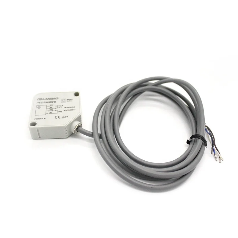 Lanbao PTE-BC200DFB Optical Parking Sensor Diffuse Reflection Photoelectric Car Detection Vehicle Position Sensor