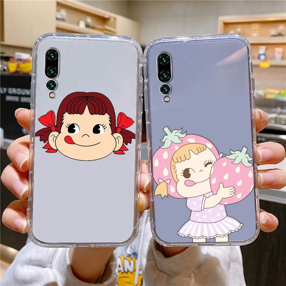 Fujiya Milky Peko Chan Phone Case For Xiaomi 11 Redmi Note 11 5G 8T 9A 9 10T Note8Pro Note9 12SUltra Transparent Case