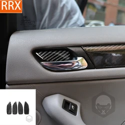 For BMW E46 3 Series M3 1998-2005 Door Handle Bowl Tuning Panel Trim Real Carbon Fiber Stickers Cover Car Interior Accessories