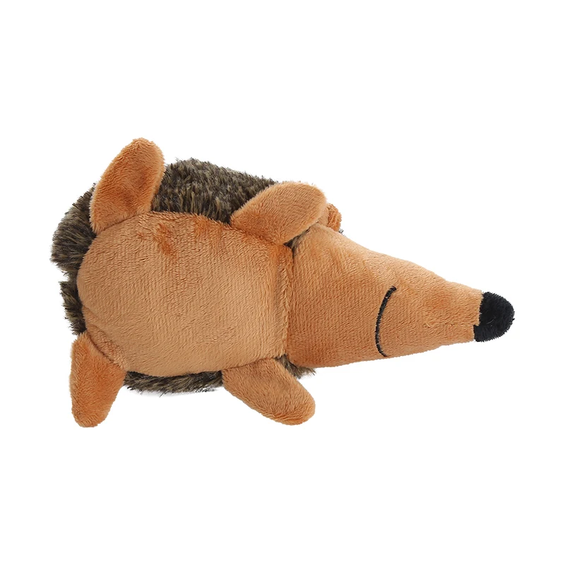 Cute hedgehog shape pet plush dog toy contains BB bark will sound bite resistant teeth pet toy