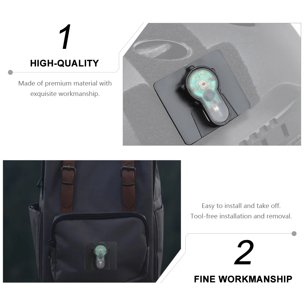 

1pc Waterproof Signal Stick-On Lamp For Backpack Vest Backpack Lamp Suit Camping Hiking Safety Night Riding Accessory