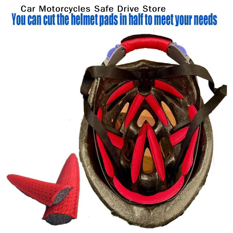 【M】Helmet Padding Kit 27Pcs Bicycle Replacement Universal Foam Pads Set for  Bike Motorcycle Cycling Sportswear Accessories