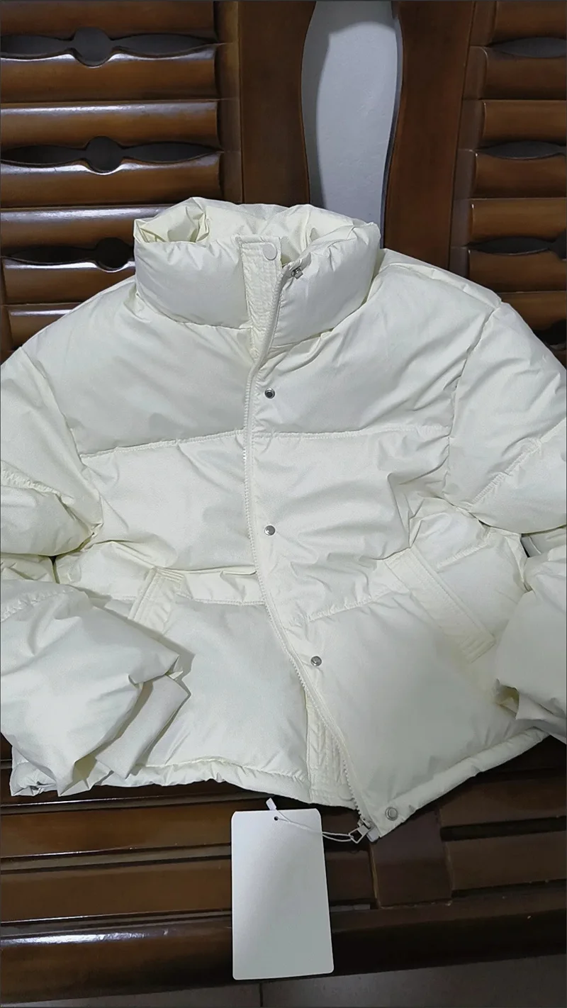 Winter Parkas Thick Bread Coat2026New Disposable PU Leather Down Cotton-Padded Jacket Women Short Warm Cotton Padded Coat Female