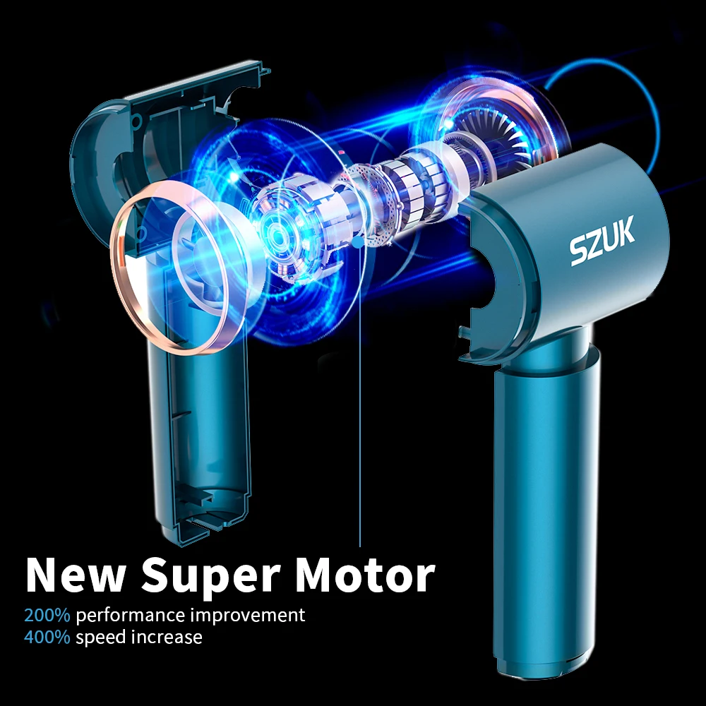 SZUK Car Vacuum Cleaner Wireless Mini Handheld Strong Suction  Cleaning Machine Portable Cleaner for Car Home and keyboard