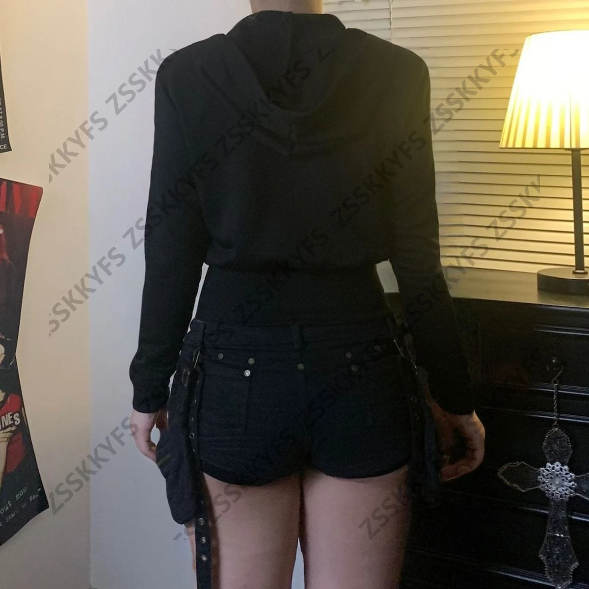 Winter Fashion Woman Streetwear Letter Hoodie Hot Girl Long sleeves Slim Women's Cropped Hooded Zip-up Y2k Clothes 2000s Hoody