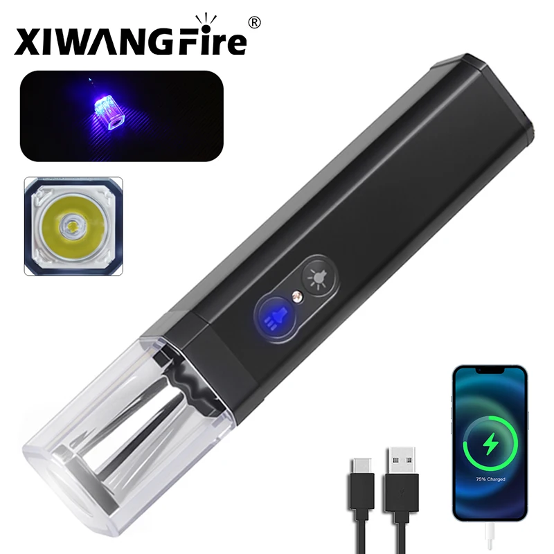 

Super Bright 1000LM LED Flashlight, Rechargeable Magnetic Work Light Portable Camping Torch for Outdoor Emergency Hunting Hiking