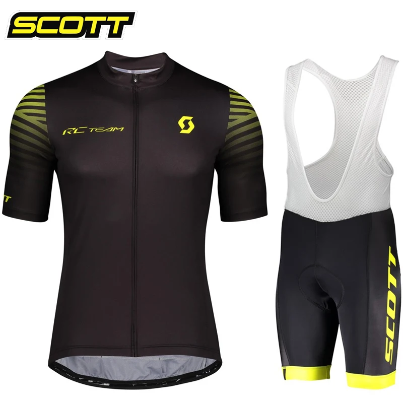 SCOTT Cycling Set Summer Cycling Jersey Set Bike Cycling Clothing Breathable MTB Bicycle Sportswear Suit Men Cycling Clothes