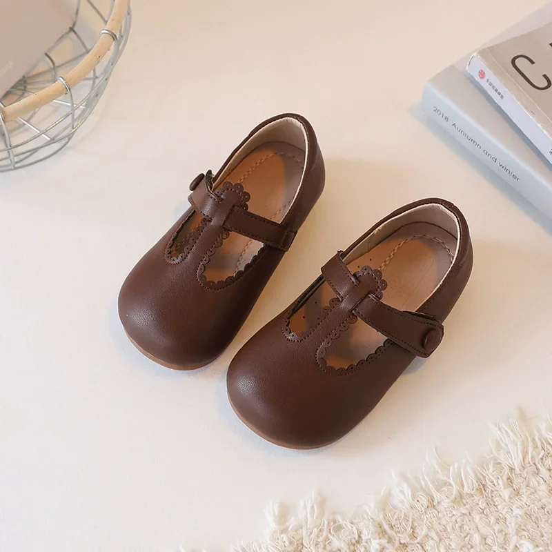 

Autumn Spring Fashion Baby Girls Ballet Dance Shoes Soft Leather Beautiful Lace Children Casual Shoes Kids Flats