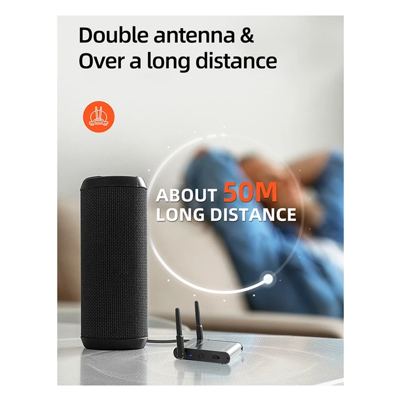 Aux 오디오 블루투스 리시버 무손실 오디오 어댑터, HIFI 자동차 내비게이션 통화, RCA 무선 레트로 스피커 5.0 B, 사용하기 쉬움