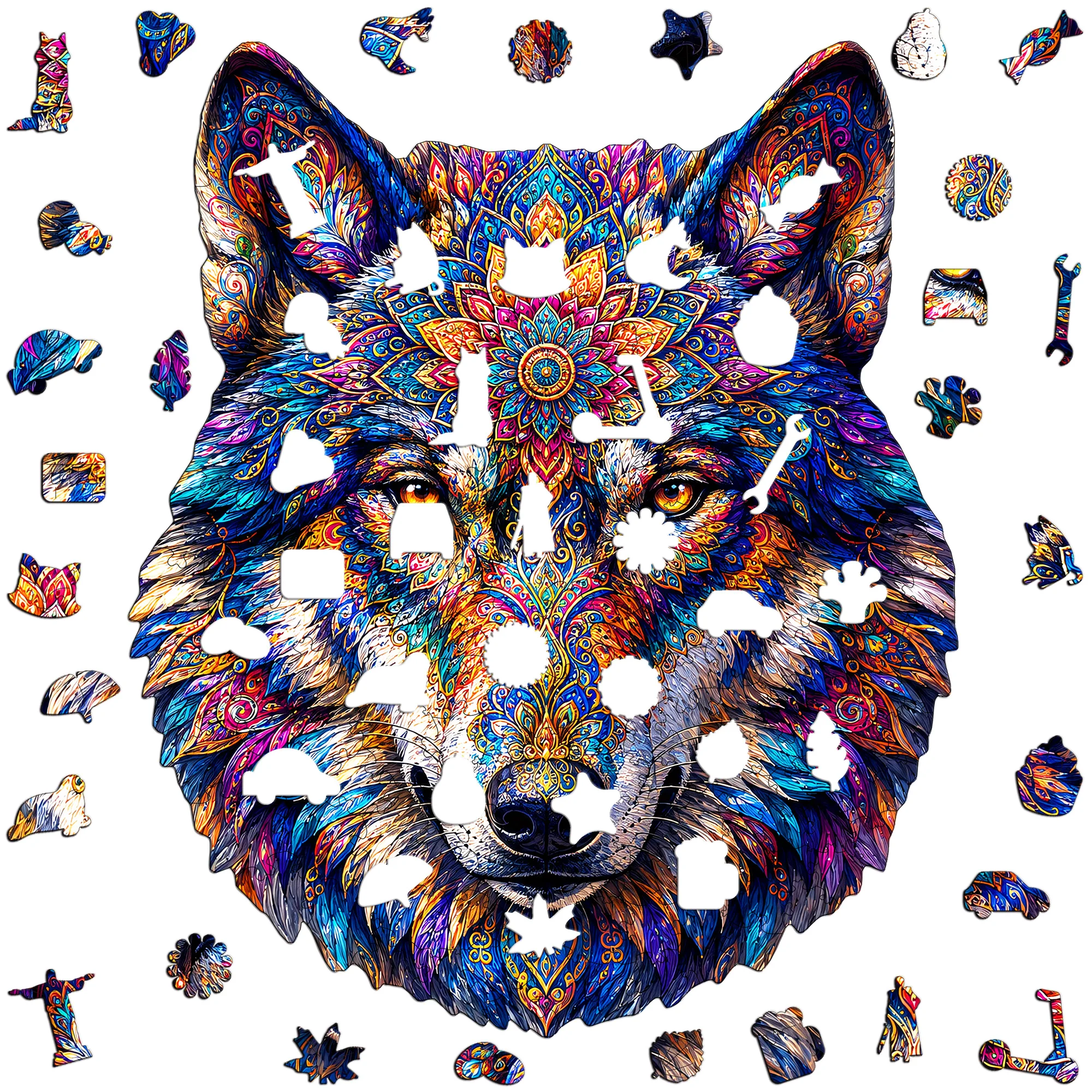 Floral Chair Flat Wooden Puzzle Animal Puzzle Toy Animal Jigsaw Puzzle Tabletop Puzzle Game Gift for Teens and Kids