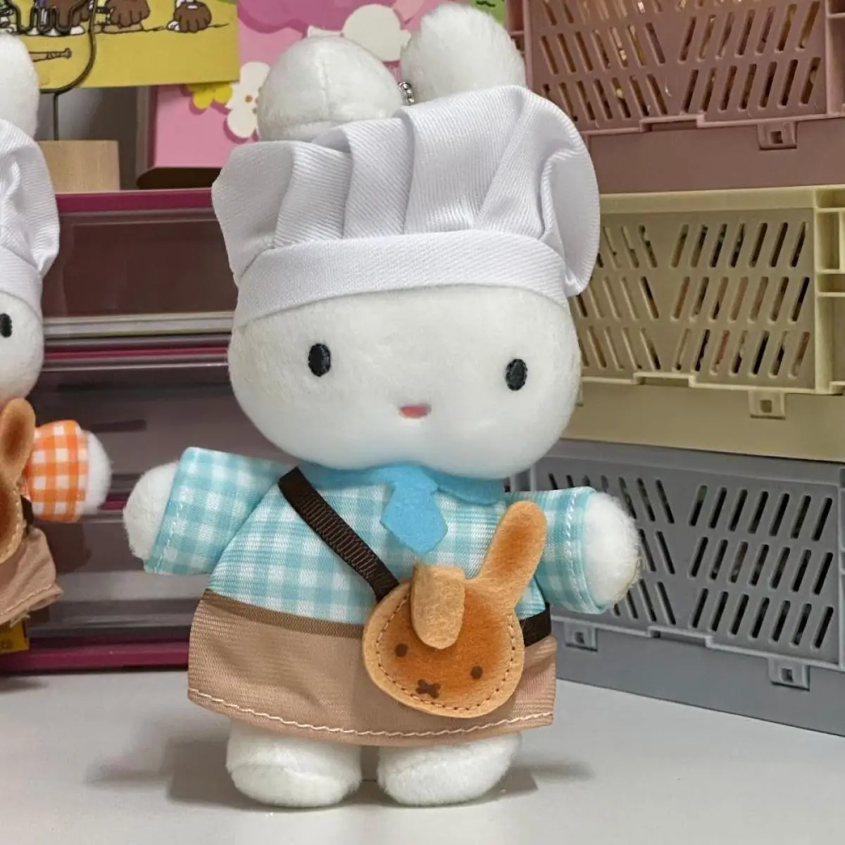Nijntje Kawaii Cartoon Brood Keuken Pop Hanger Leuke Anime Baker Konijn Sleutelhanger Zoete Knuffel Rugzak Charme