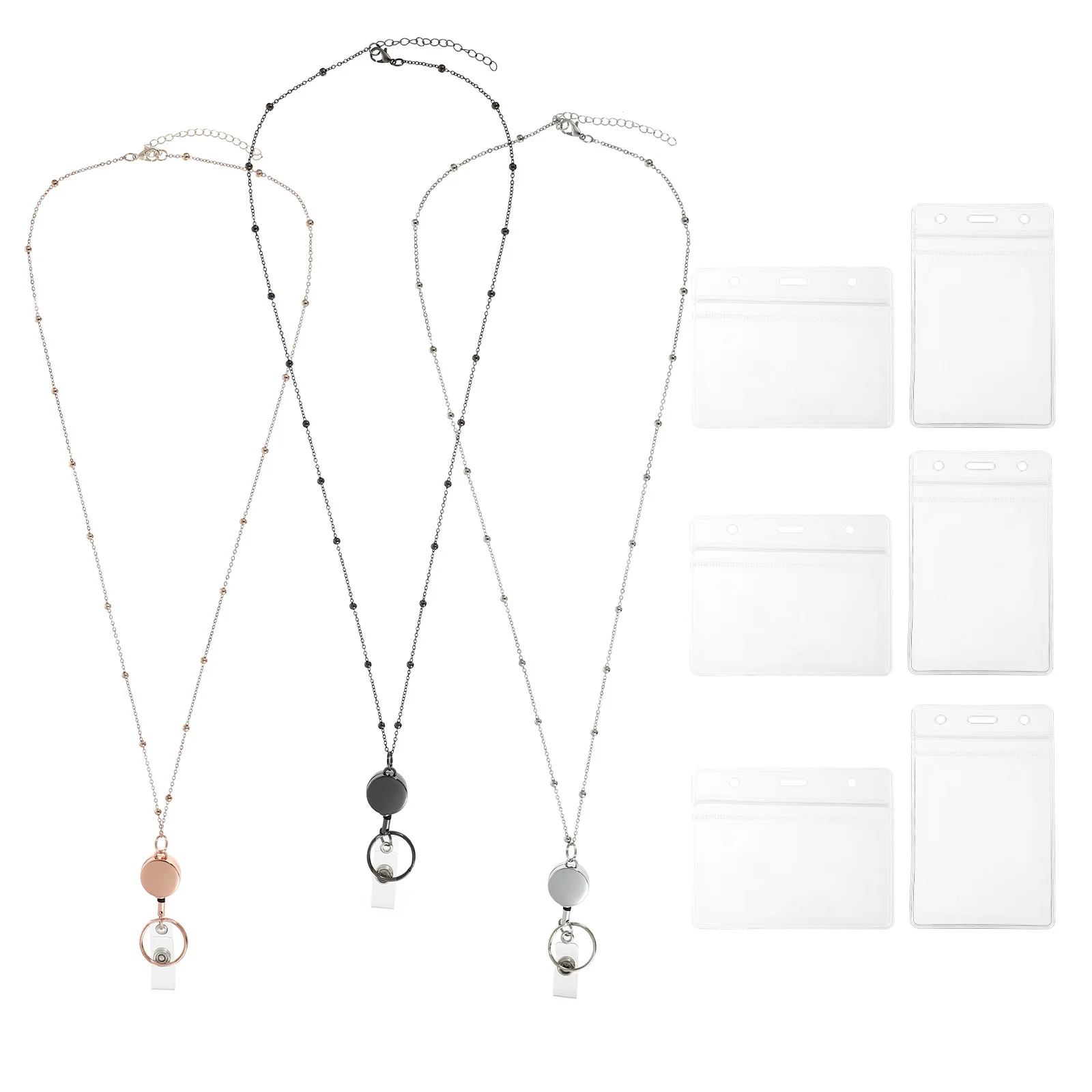 

1Set Longlasting Extensiontype Badge Holders Portable Card Lanyards Multipurpose Id Accessories Card Lanyard Extension- Holder