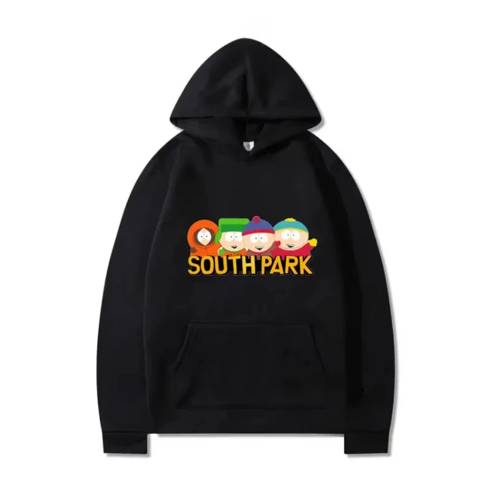 2025 South Park Print Men Hoodies Print Pullover Hooded Joggers Long Sleeve Sweatshirt for Women Tops Winter Clothing Gift