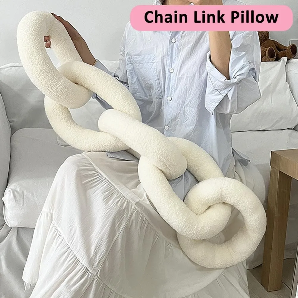 Pillow Sofa Cushion Chain Knot Twist Bar Living Room Cushion Office Design Throw Nordic Ins Style Room Cushion Abstract Shape