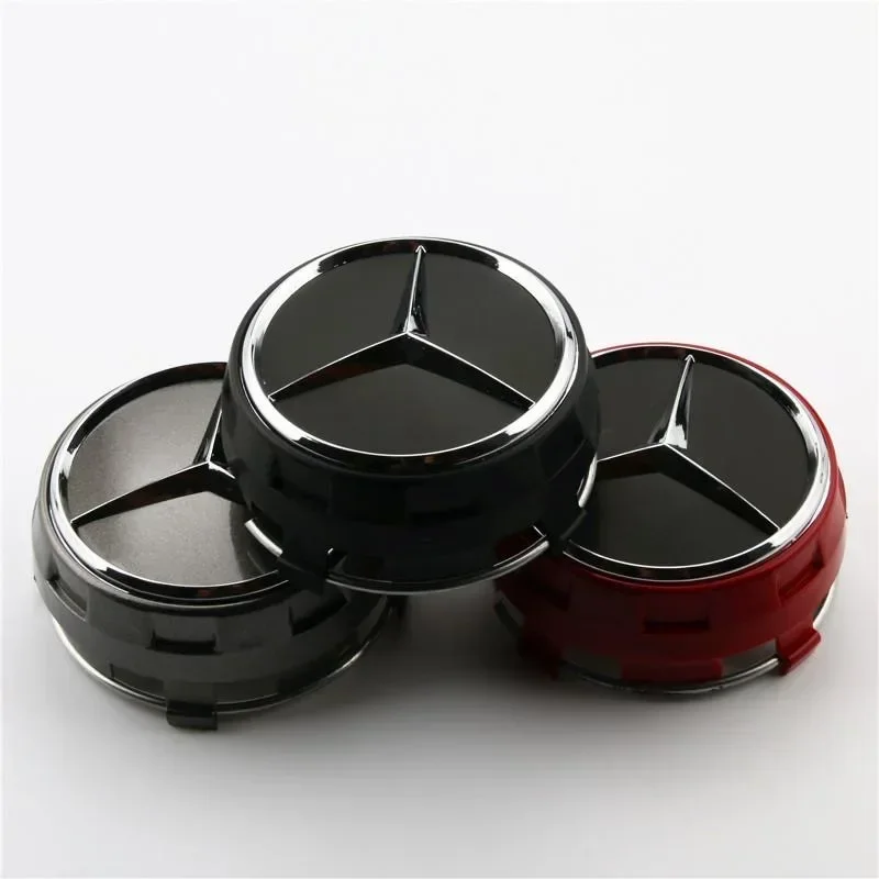 4 SZTUK 75 mm osłony piast kół samochodowych do Mercedes Benz B/C/E/S Class A Class C200L GLC GLK CLA W166 W163 W221