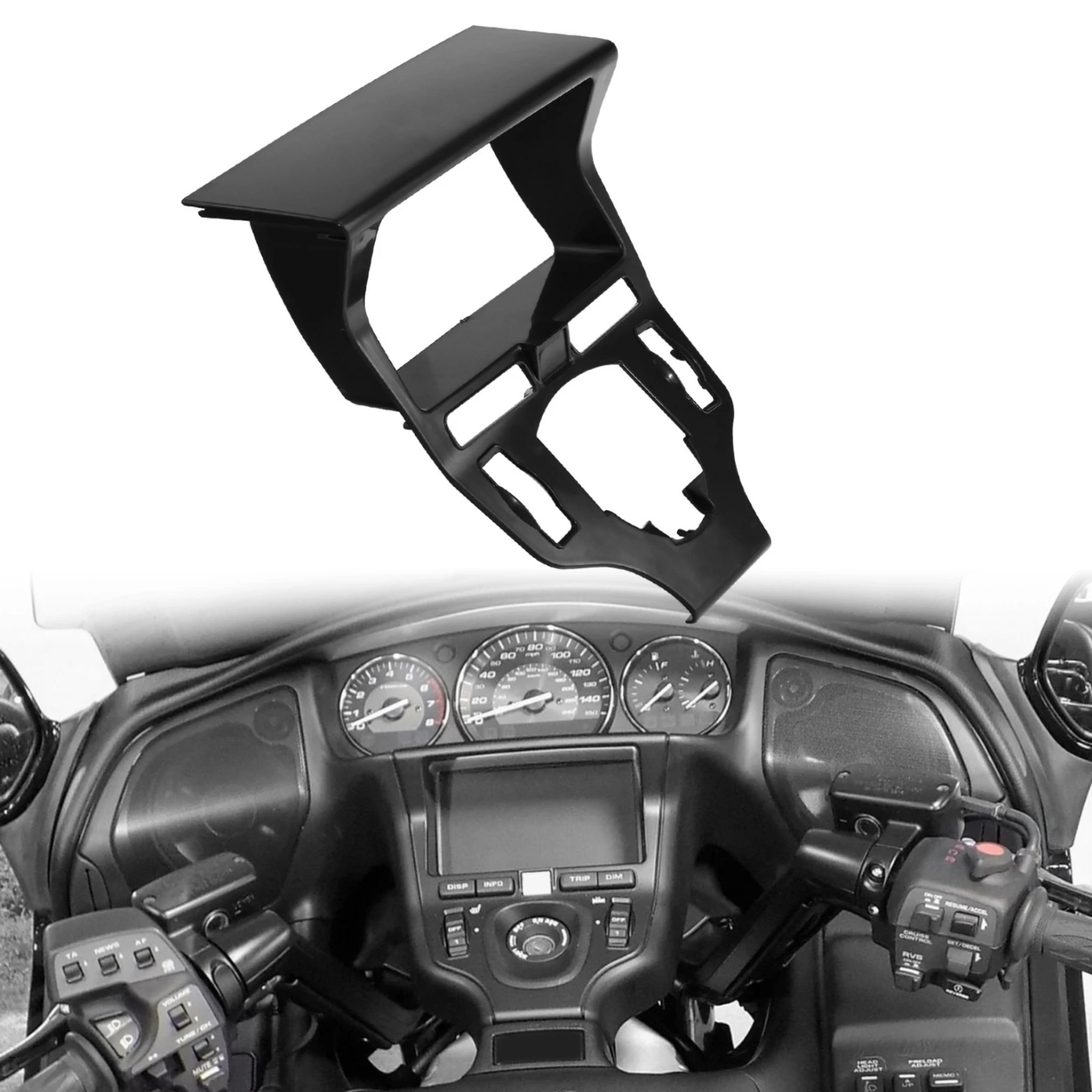 Instrument Panel Cover Molded Motorcycle Dashboard Trim Dashboard Cover Contoured Trim Shell Replacement Part