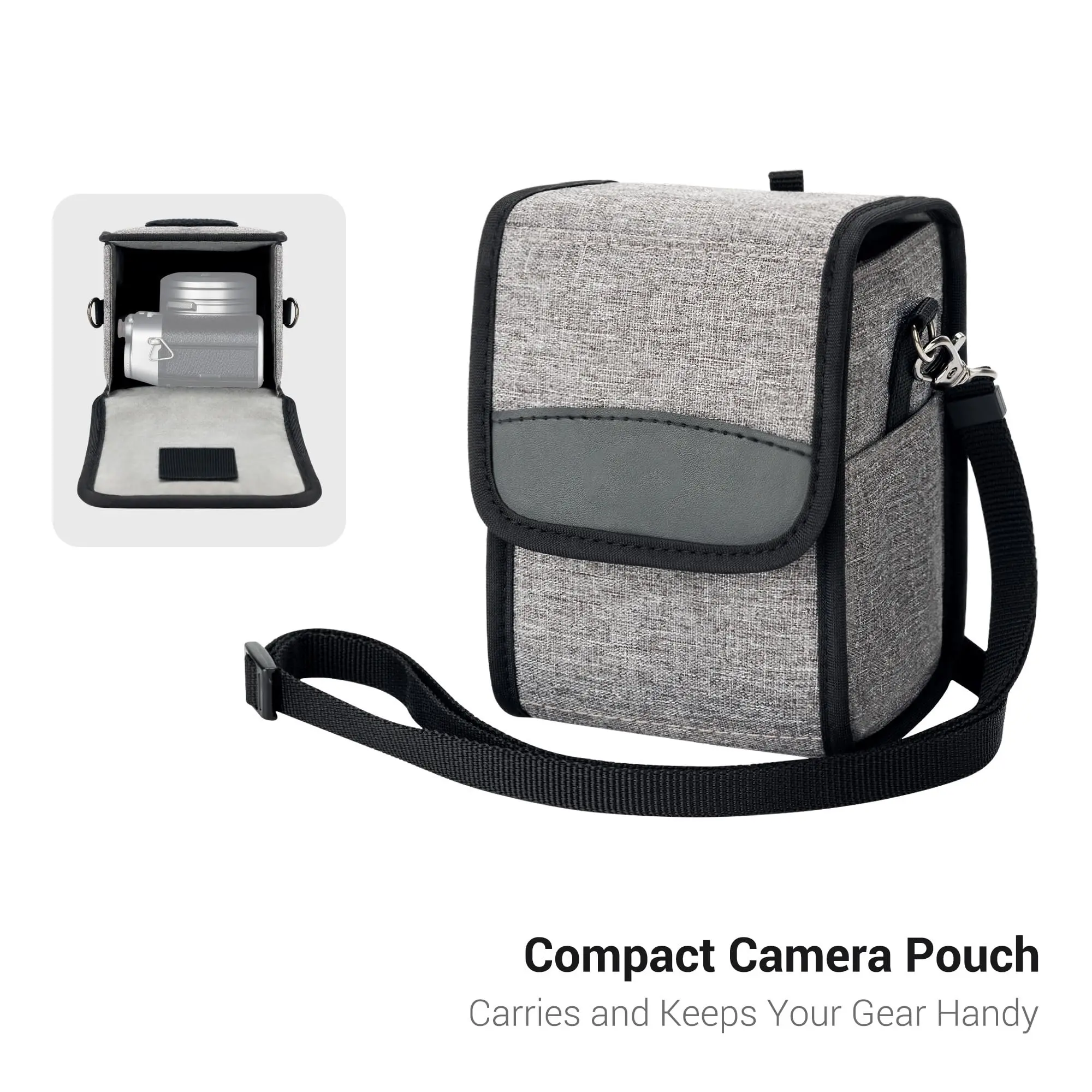 

Compact Camera Pouch Case for Fujifilm X100VI X100 X100S X100F Sony A6600 A6500 A6400 A6000 Nikon Z30 Z50 Canon G1X G1X Mark II