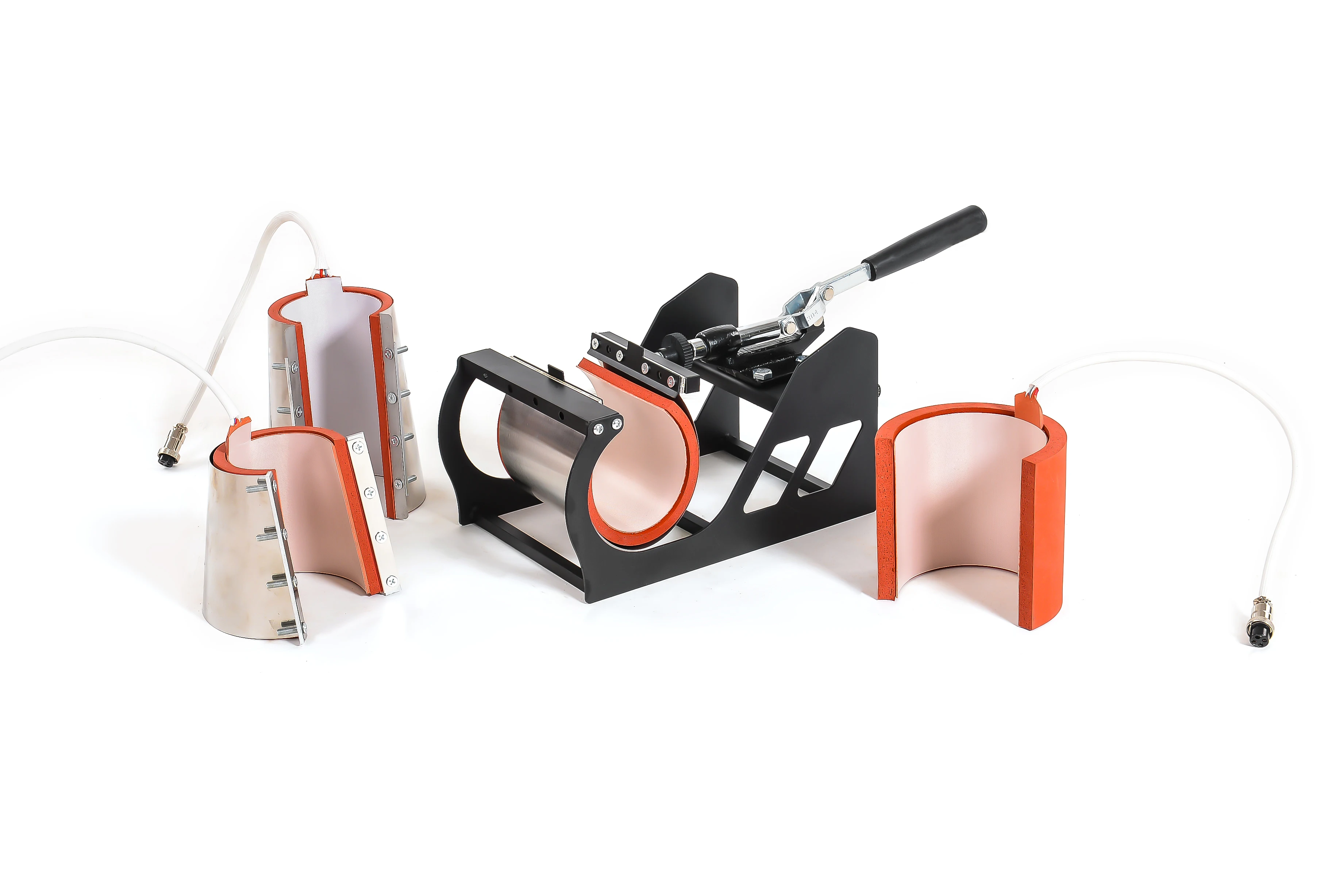 Cheap 30*38CM 8 in 1 Combo Heat Press Machine Sublimation Printer 2D Heat Transfer Machine for Cap Mug Plate Tshirts CE Approved