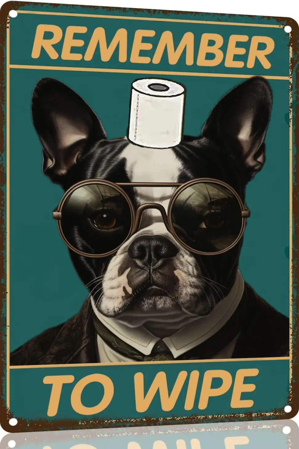 Boston Terrier Bathroom Wall Decor Boston Terrier Signs Meta