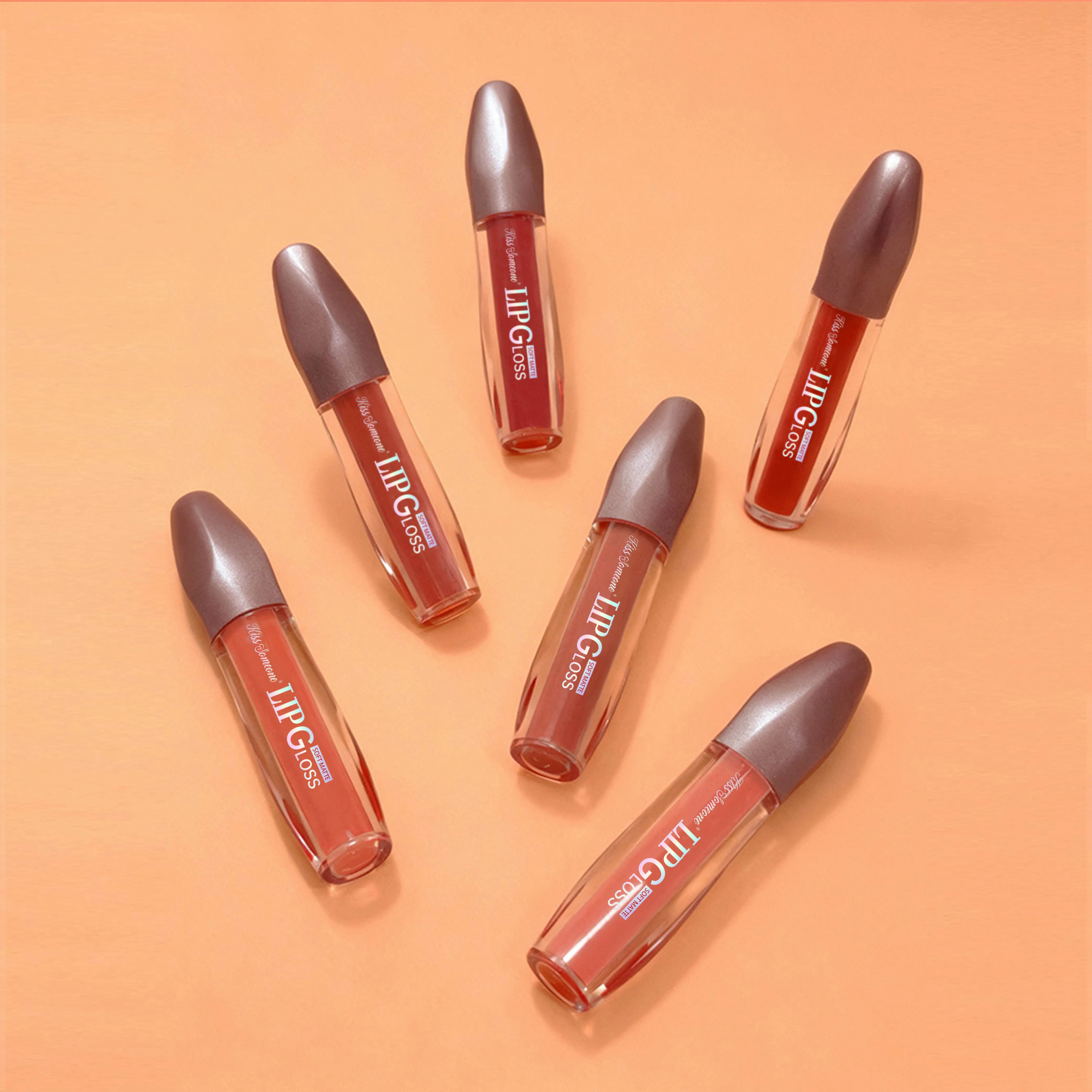 6 stuks/1 set fluwelen lipkleurset, duurzame lippenstift, matte fluwelen textuur, hydraterend en niet vettig, creëren charmante lippen